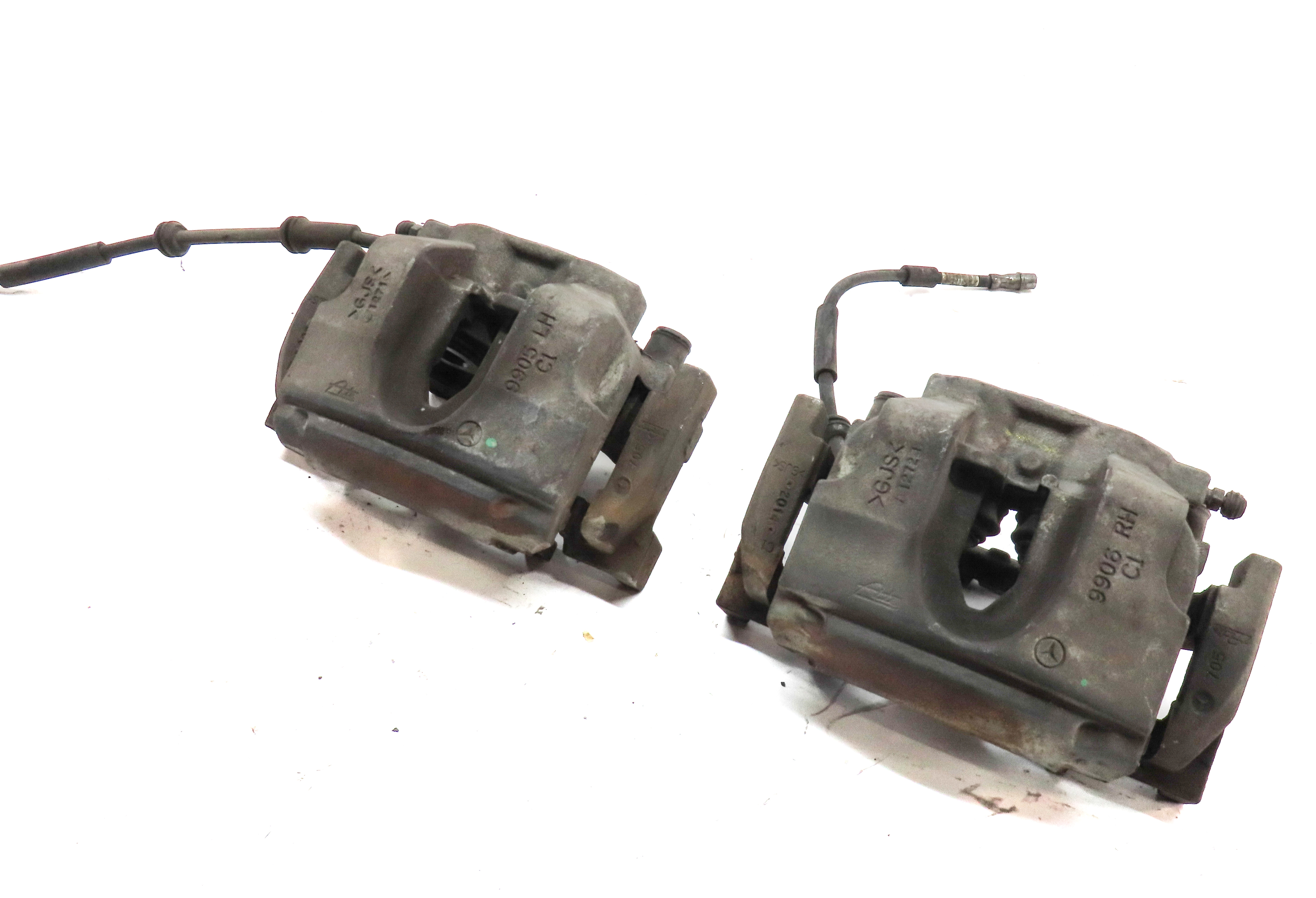 2013-2019 MERCEDES GL GLE GLS ML CLASS (W166 X166) FRONT BRAKE CALIPER SET — exact item pictured